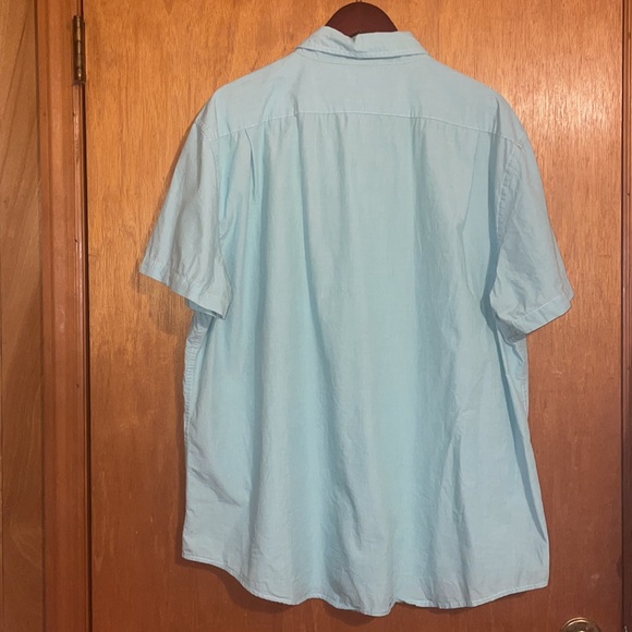 •SONOMA•MENS BLUE SHORT SLEEVE BUTTON UP COLLARED SHIRT SIZE XXL - Picture 3 of 6